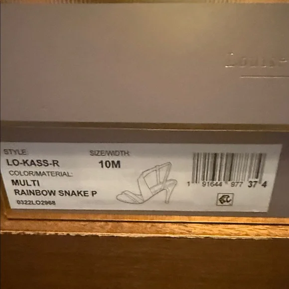 Louise et Cie Multicolor Snakeskin Heels - Picture 3 of 10
